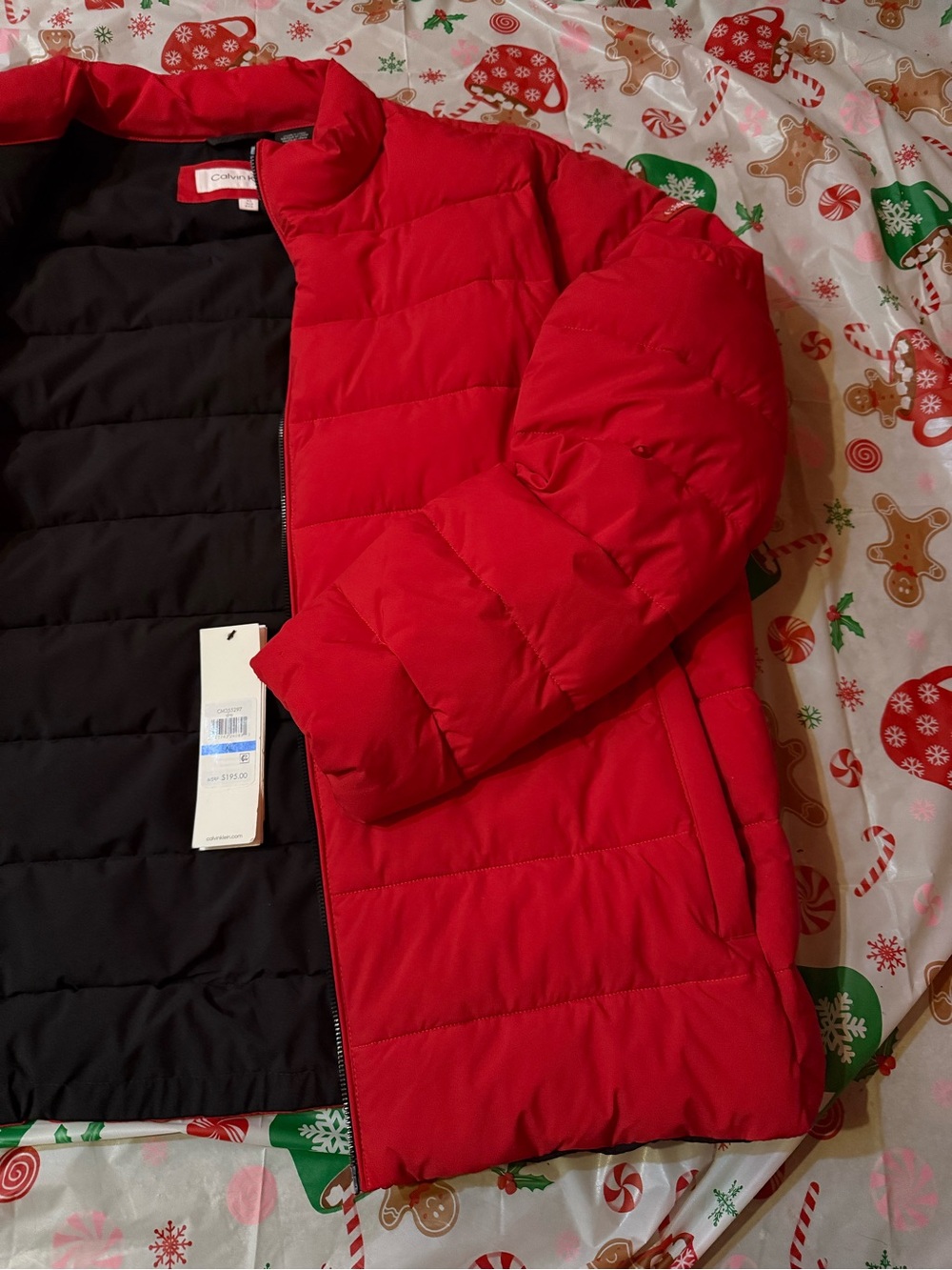 Cherokee Red Quilted Puffer Jacket for Kids